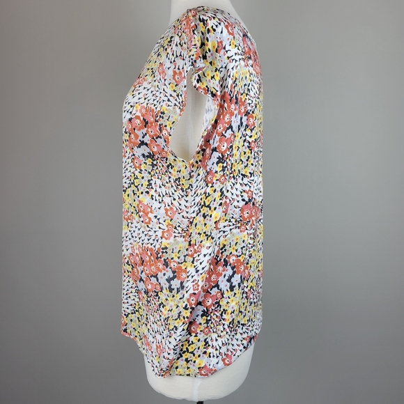 Loft Mixed Media Floral Top - Picture 4 of 5